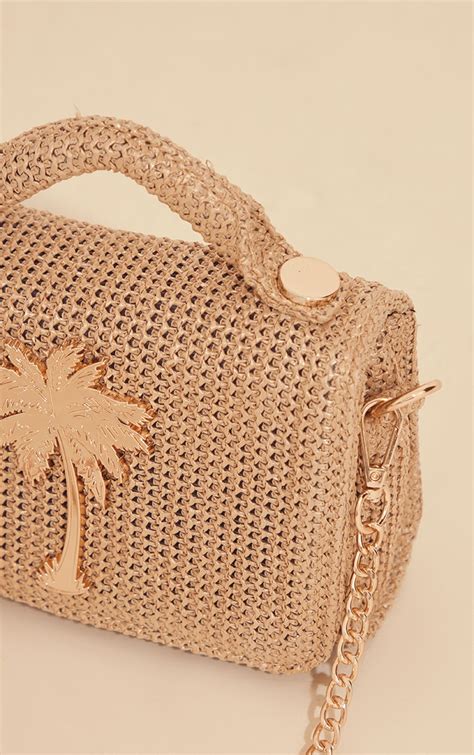 palm tree raffia handbags.